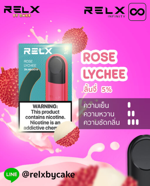 Relx Infinity Single Pod Rose Lychee หัวพอตบุหรี่ไฟฟ้า สำหรับ รีแลค ฟินฟินิตี้ พลัส และ Relx Artisan