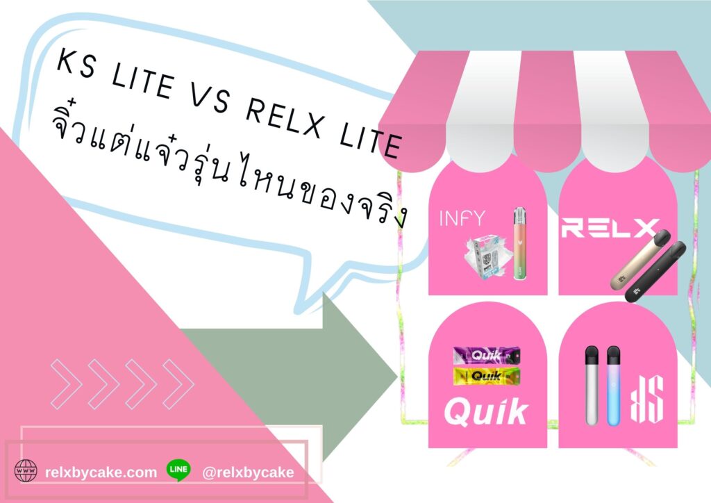 KS Lite vs Relx Lite จิ๋วแต่แจ๋วรุ่นไหนคือของจริง