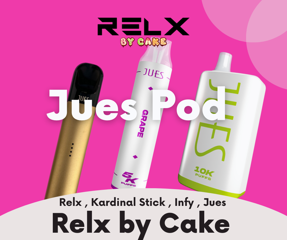 Jues Pod by Cake หัวพอต พอตใช้แล้วทิ้ง Jues 5000 Puffs Jues 10000 Puffs บุหรี่ไฟฟ้า จูส พอต 5K และ 10K